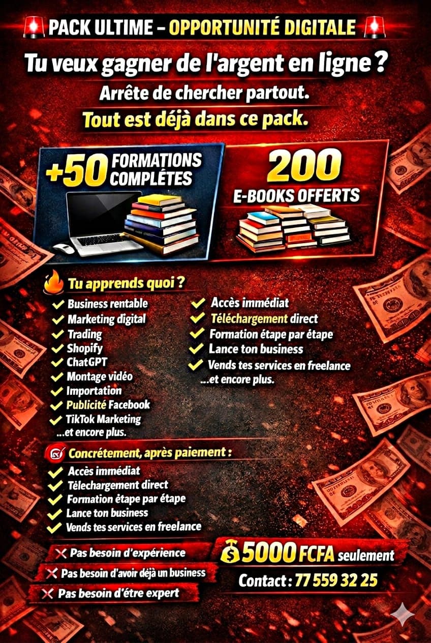 +50formation et 200 ebooks OFFERTS