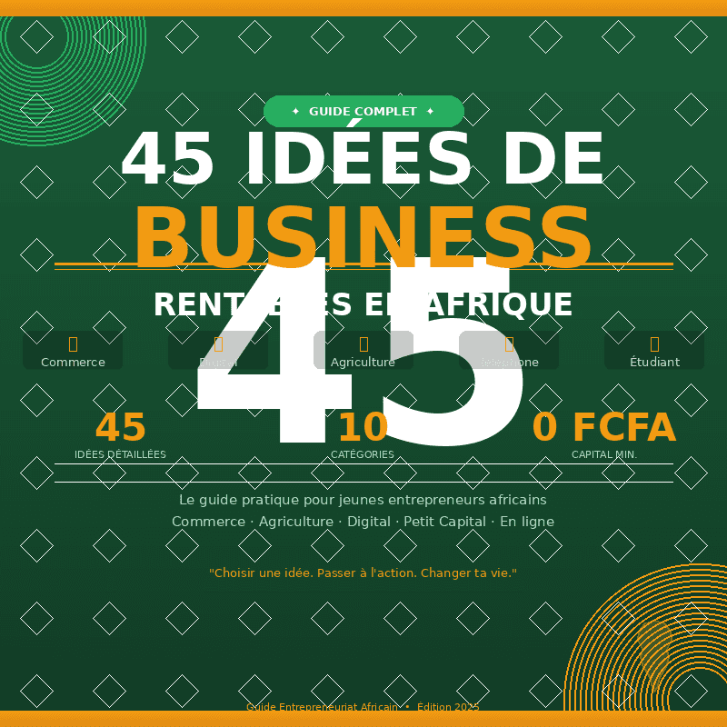 45 IDÉES DE BUSINESS RENTABLES EN AFRIQUE
