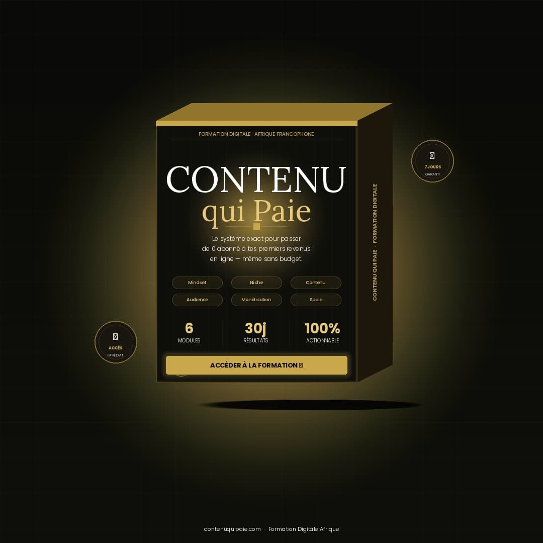 CREER ET MONÉTISER SON CONTENU EN LIGNE 