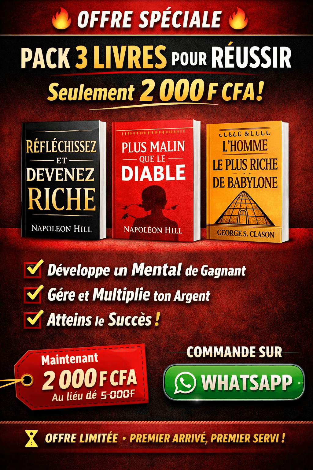 🔥 Pack 3 Livres PDF pour Réussir 