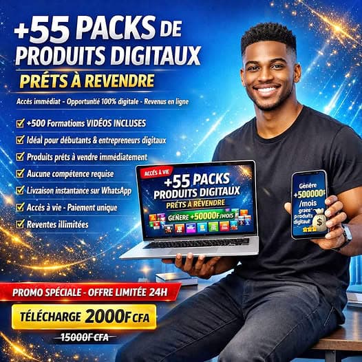 PLUS DE +55 PRODUITS DIGITAUX + 500 FORMA