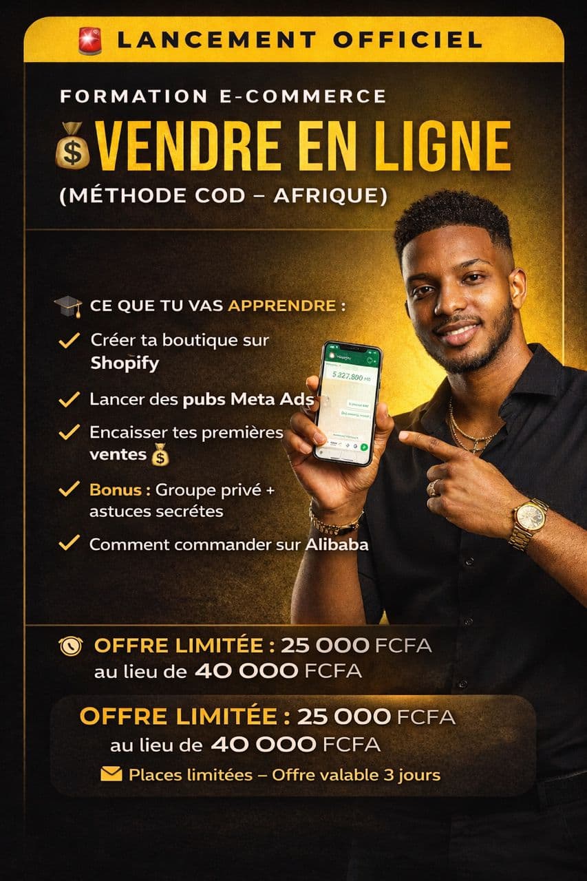 Formation Ecom Afrique by Prince 🌍