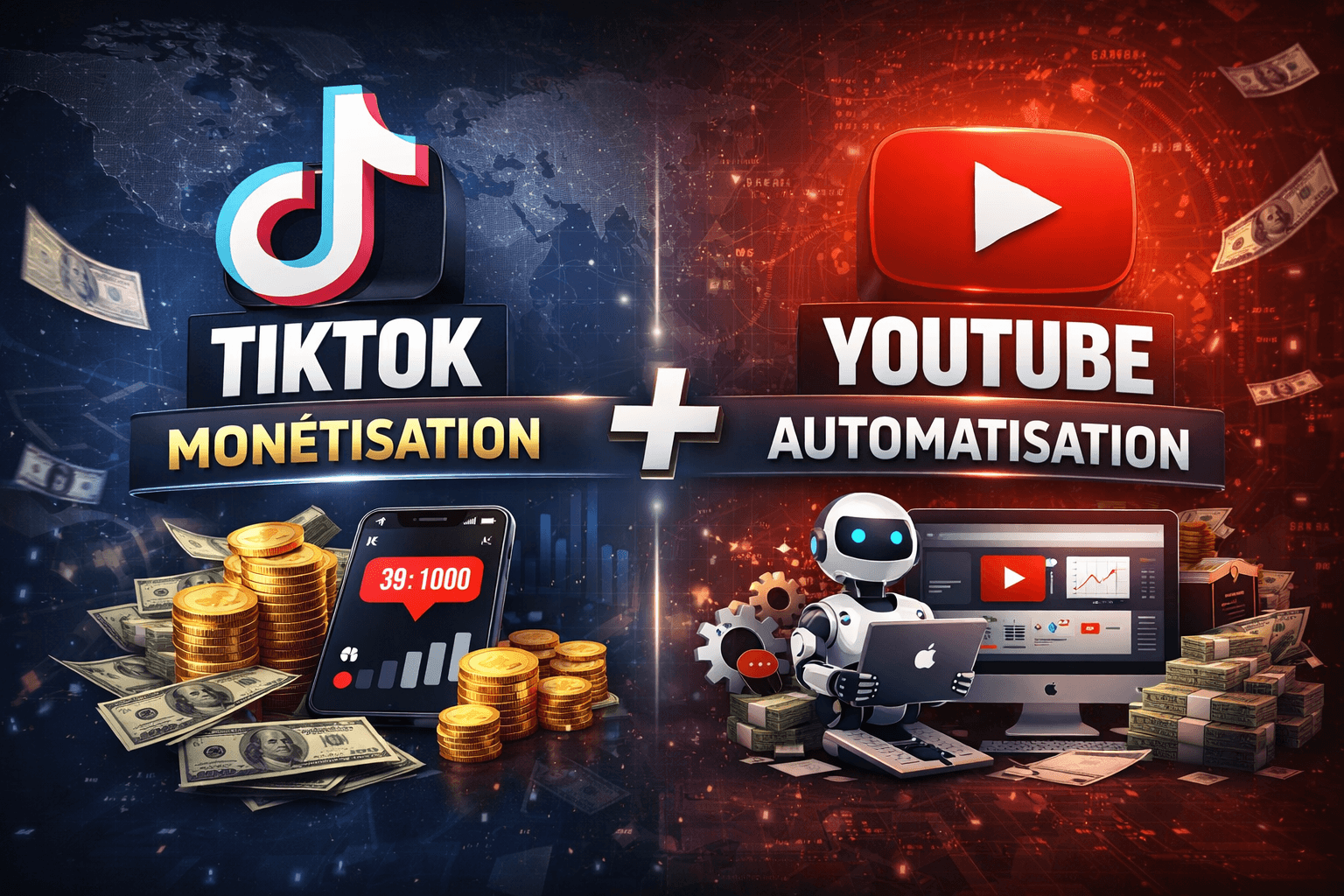 FORMATION TIKTOK MONÉ+YOUTUBE AUTOMATISATION 