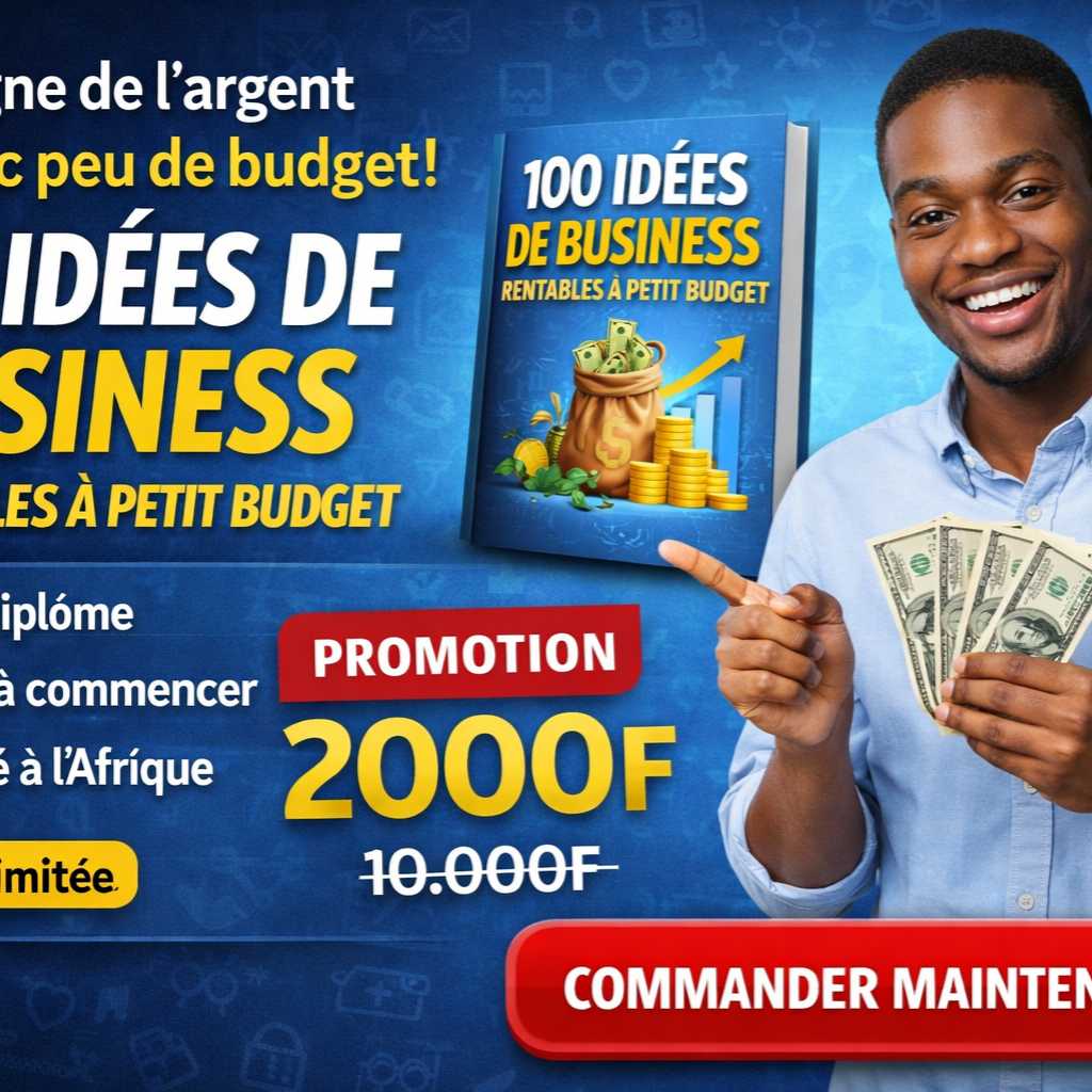 100 idées de business rentable à petit budget 