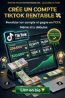Formation creer un compte tiktok monétiser 