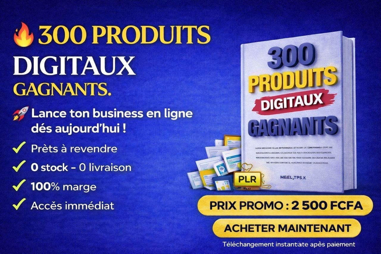 Vente des produits digitaux 